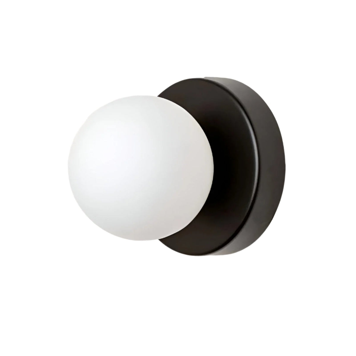 Compact Glass Sconce Light 3.9 in White Accent Fixture Bedside Hallway Nordic Minimalist G9 LED Downlight Indoor Mounted | Thomler