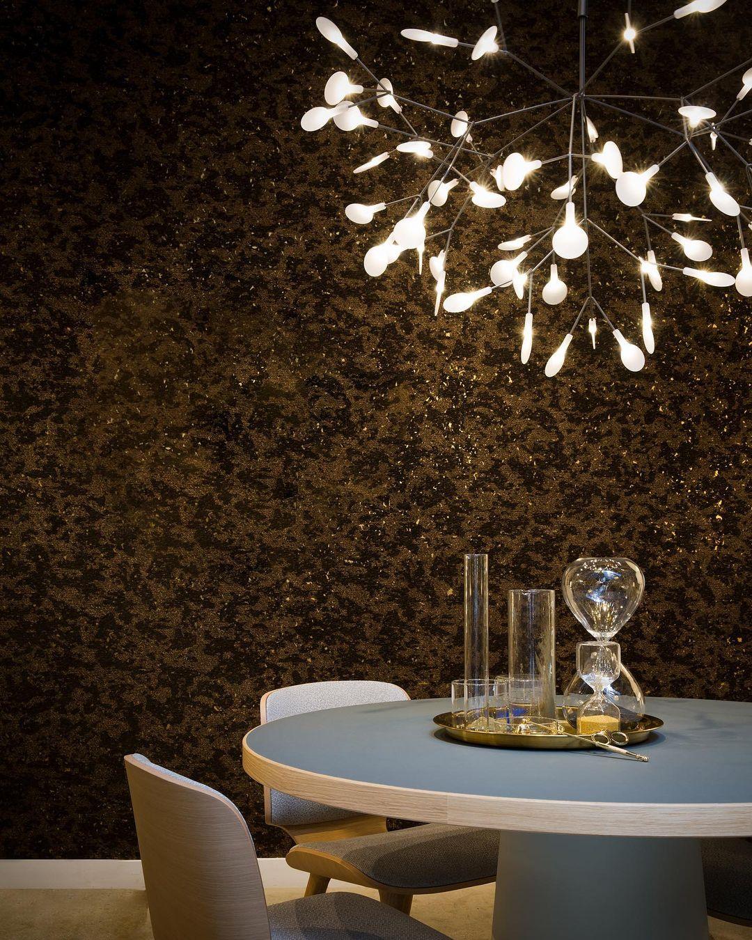 Vertakkende led-kroonluchter met acryl bloemblaadjes, zwarte afwerking, 20W geïntegreerde verlichting, dimbaar, optionele afstandsbediening, modern statement-armatuur, voor binnenshuis/woonkamer