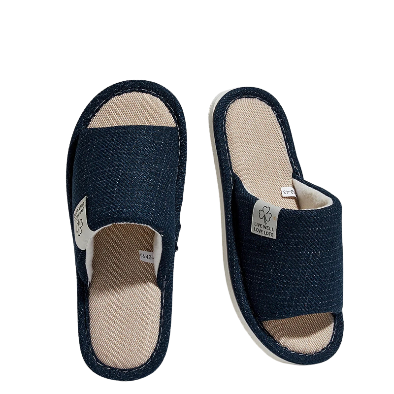 Open-Toe House Slippers – Breathable Lightweight Indoor Slides with Non-Slip Sole for Kitchen, Living Room & Guests