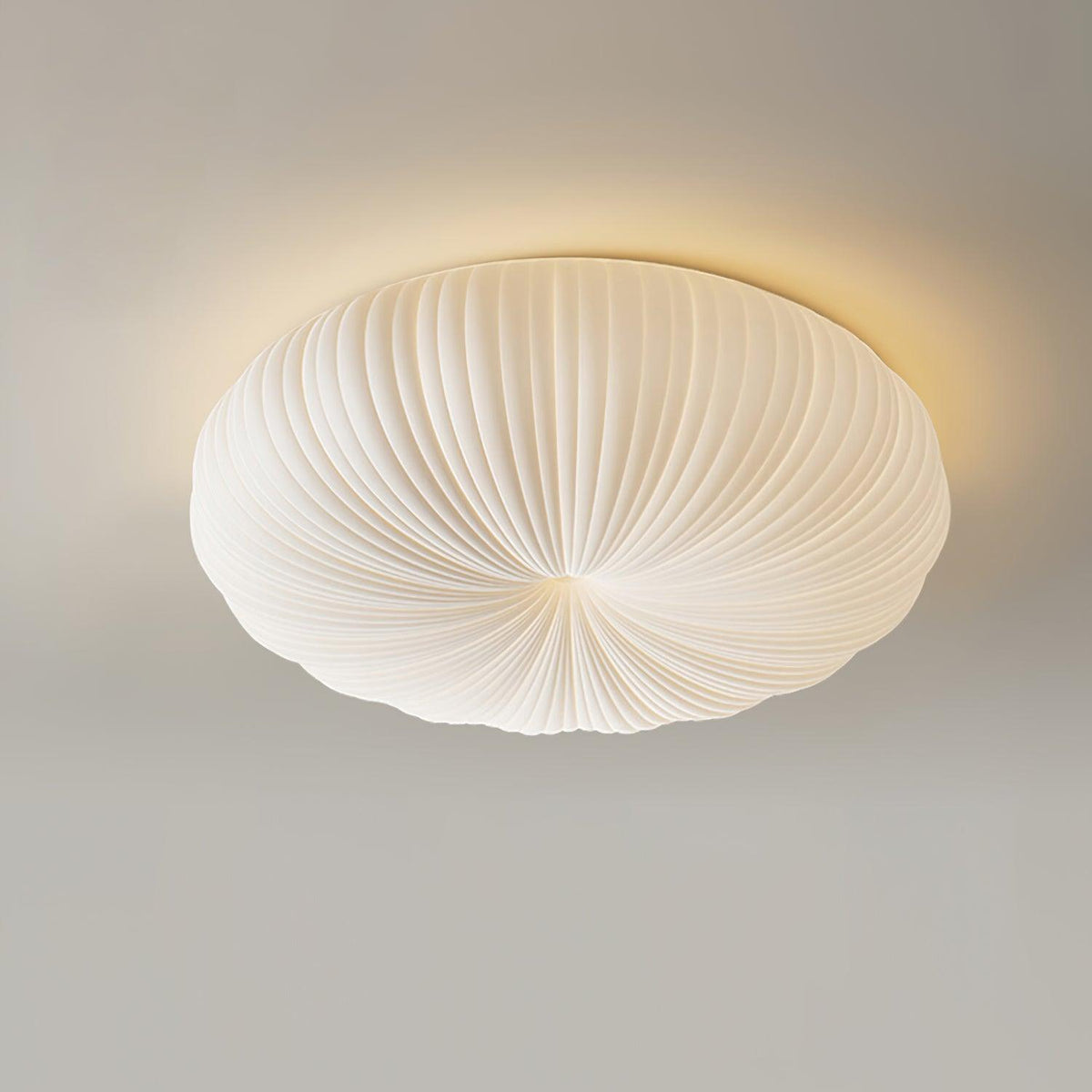 Round Flush Mount LED Light with Remote Control White 22 Inch Dimmable for Bedroom Living Room Kitchen Modern Low Profile Fixture | Thomler