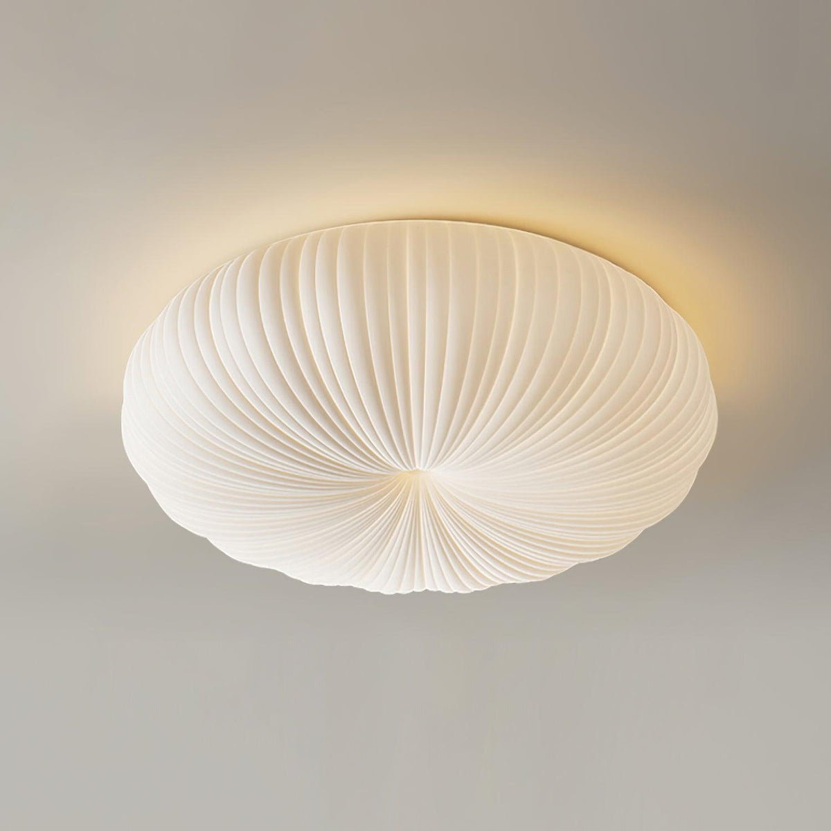 Round Flush Mount LED Light with Remote Control White 22 Inch Dimmable for Bedroom Living Room Kitchen Modern Low Profile Fixture | Thomler