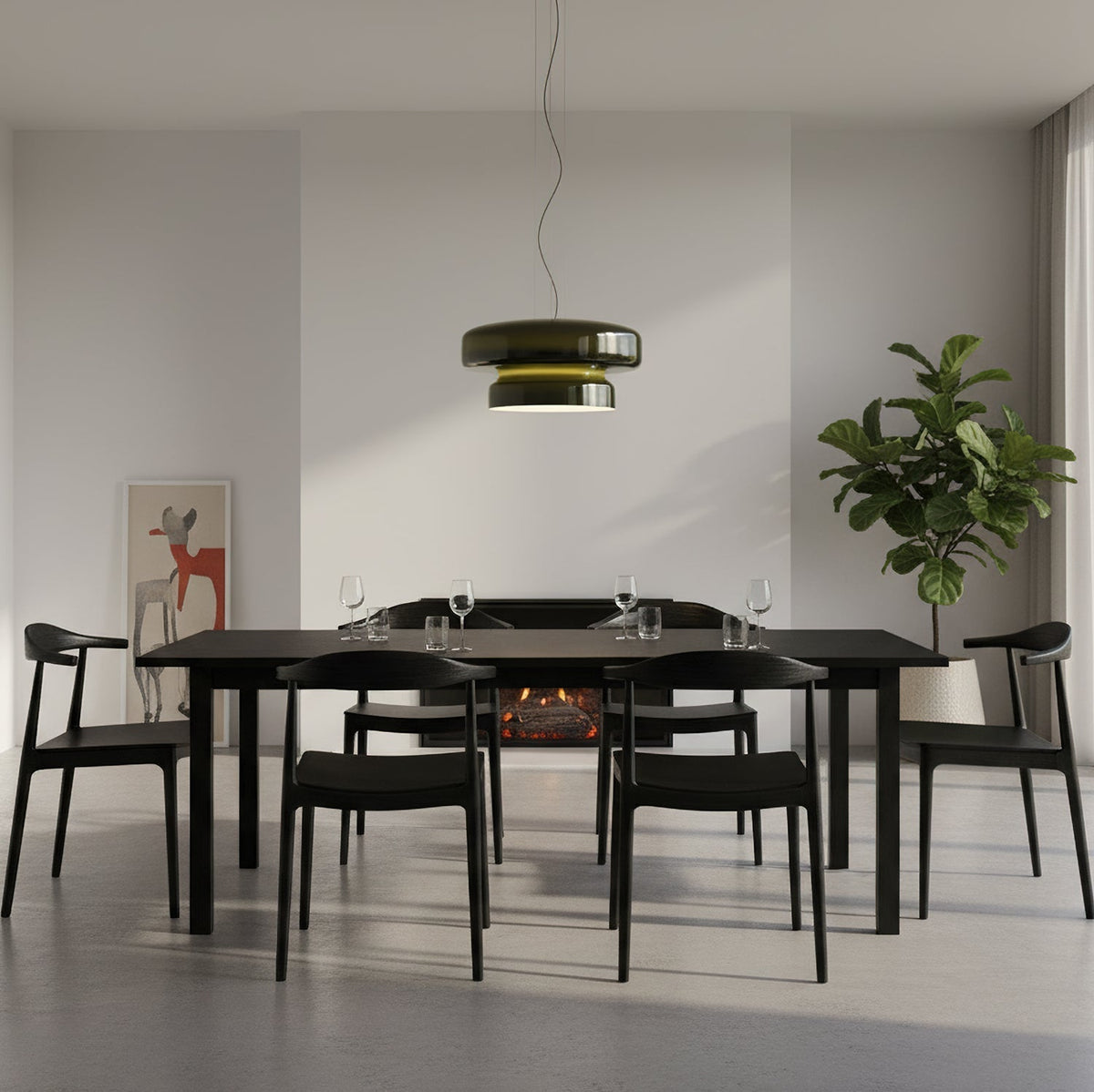 Glass Shade Hanging Light 16 in Chrome Finish Adjustable Cable E27 Socket Kitchen Island Dining Table Pendant Fixture Indoor Ceiling Lightin | Thomler