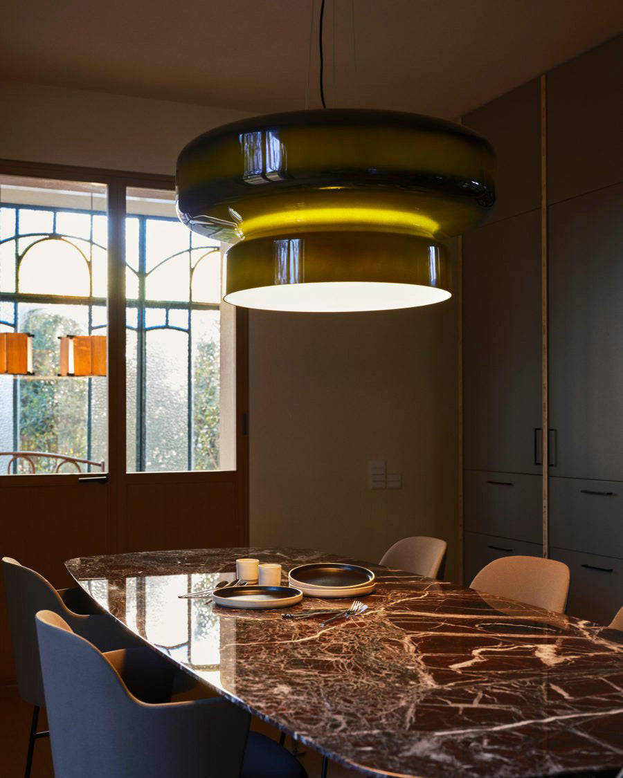 Glass Shade Hanging Light 16 in Chrome Finish Adjustable Cable E27 Socket Kitchen Island Dining Table Pendant Fixture Indoor Ceiling Lightin | Thomler