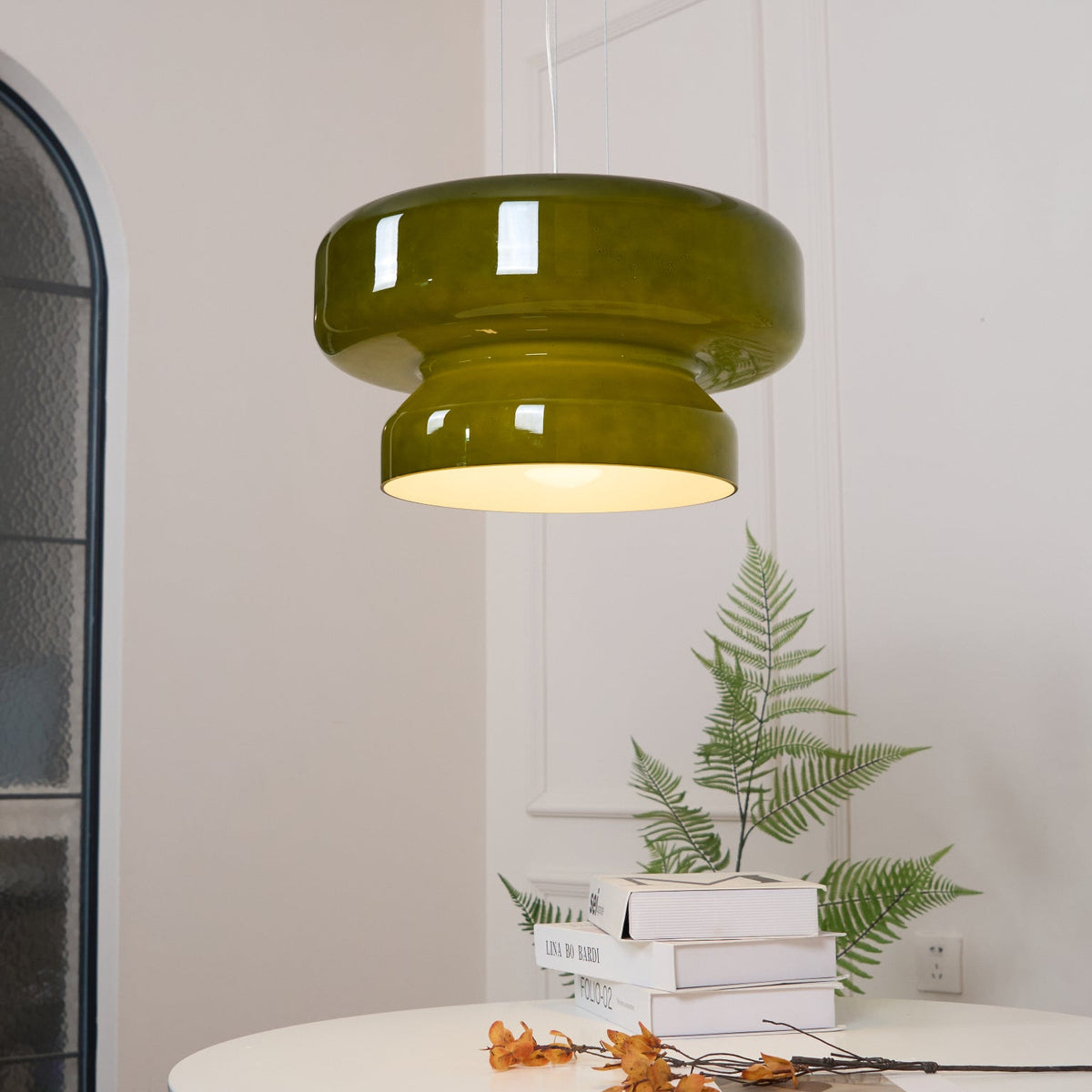 Glass Shade Hanging Light 16 in Chrome Finish Adjustable Cable E27 Socket Kitchen Island Dining Table Pendant Fixture Indoor Ceiling Lightin | Thomler