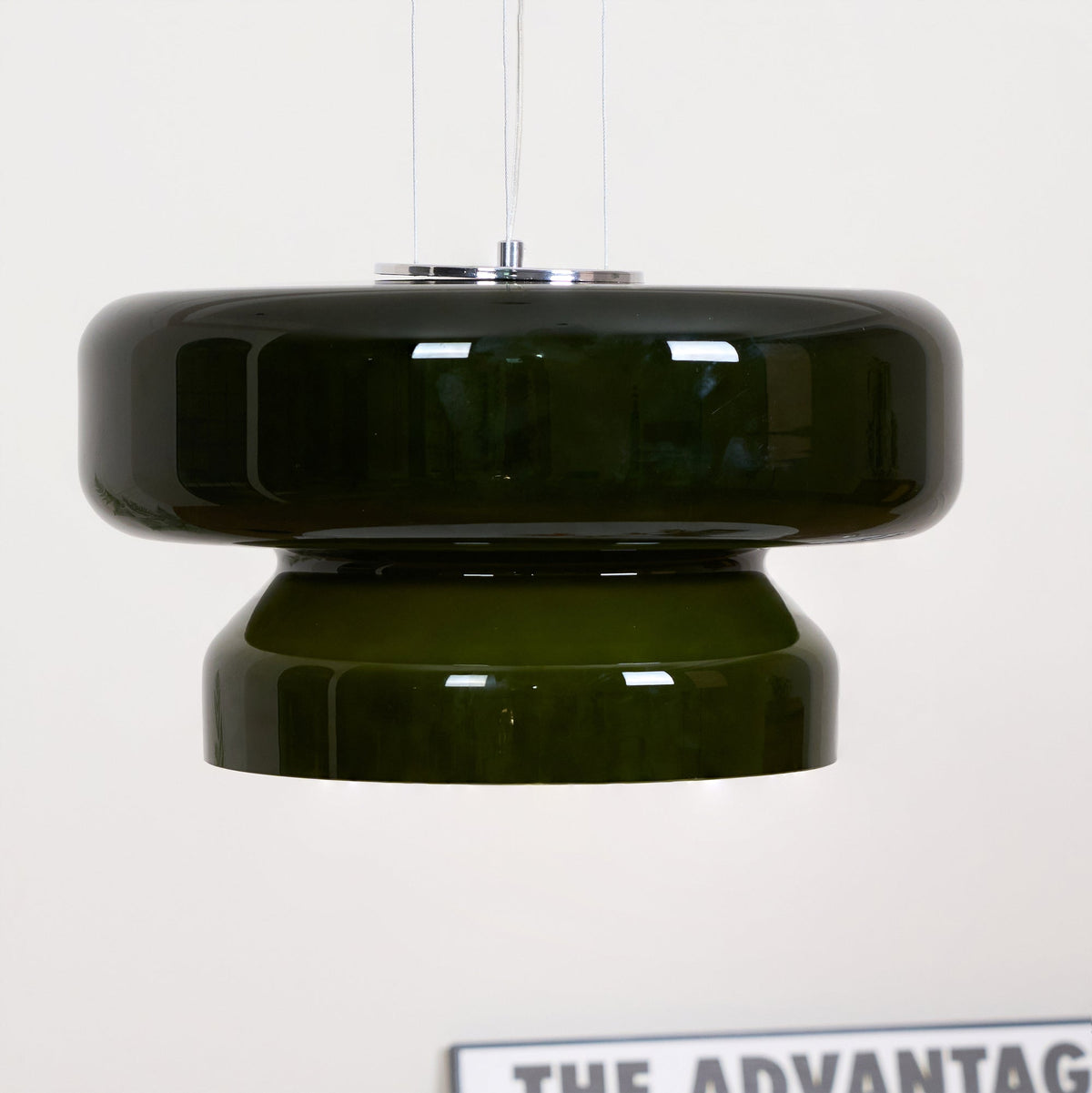 Glass Shade Hanging Light 16 in Chrome Finish Adjustable Cable E27 Socket Kitchen Island Dining Table Pendant Fixture Indoor Ceiling Lightin | Thomler