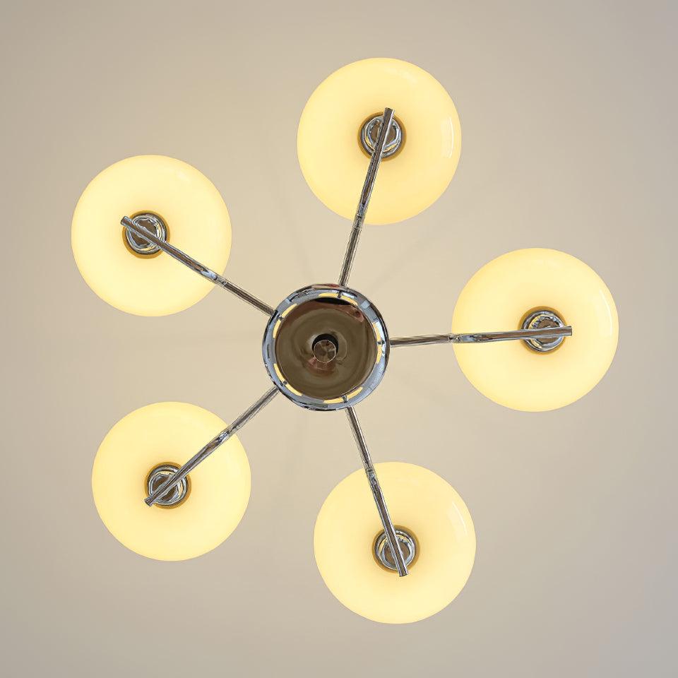 Spherical Glass Hanging Light Fixture 12 Inch Diameter Over Island Counter Contemporary Ceiling Lamp Clear Shade Kitchen Dining Entryway | Thomler
