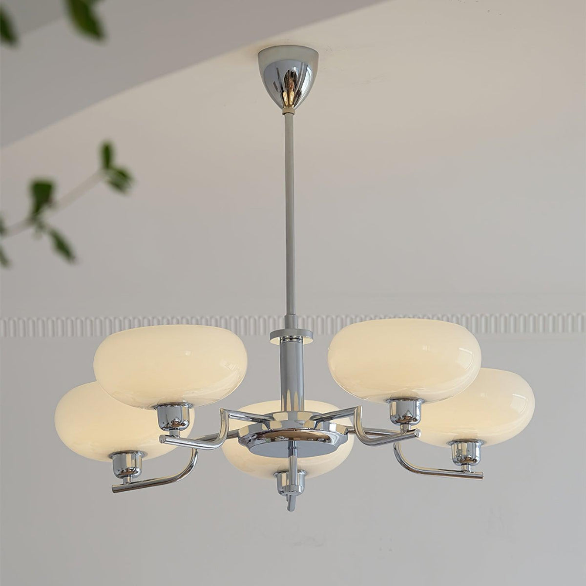 Spherical Glass Hanging Light Fixture 12 Inch Diameter Over Island Counter Contemporary Ceiling Lamp Clear Shade Kitchen Dining Entryway | Thomler