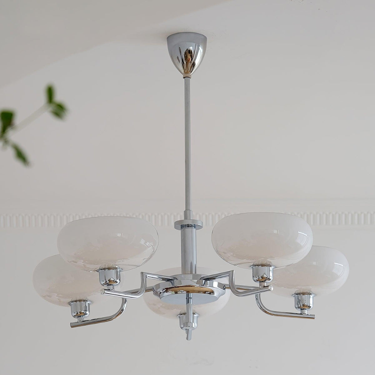 Spherical Glass Hanging Light Fixture 12 Inch Diameter Over Island Counter Contemporary Ceiling Lamp Clear Shade Kitchen Dining Entryway | Thomler