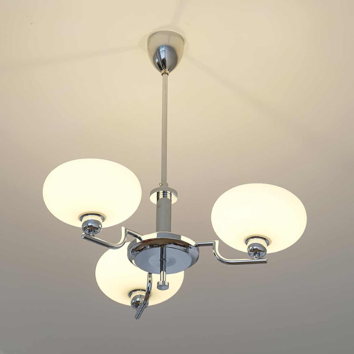Spherical Glass Hanging Light Fixture 12 Inch Diameter Over Island Counter Contemporary Ceiling Lamp Clear Shade Kitchen Dining Entryway | Thomler