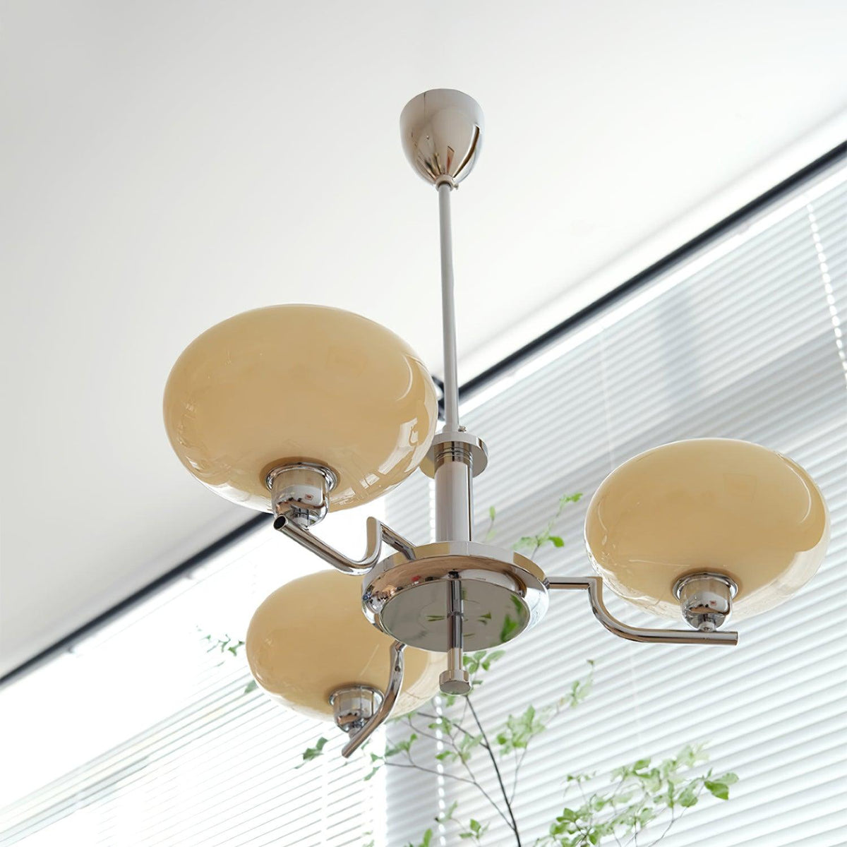 Spherical Glass Hanging Light Fixture 12 Inch Diameter Over Island Counter Contemporary Ceiling Lamp Clear Shade Kitchen Dining Entryway | Thomler