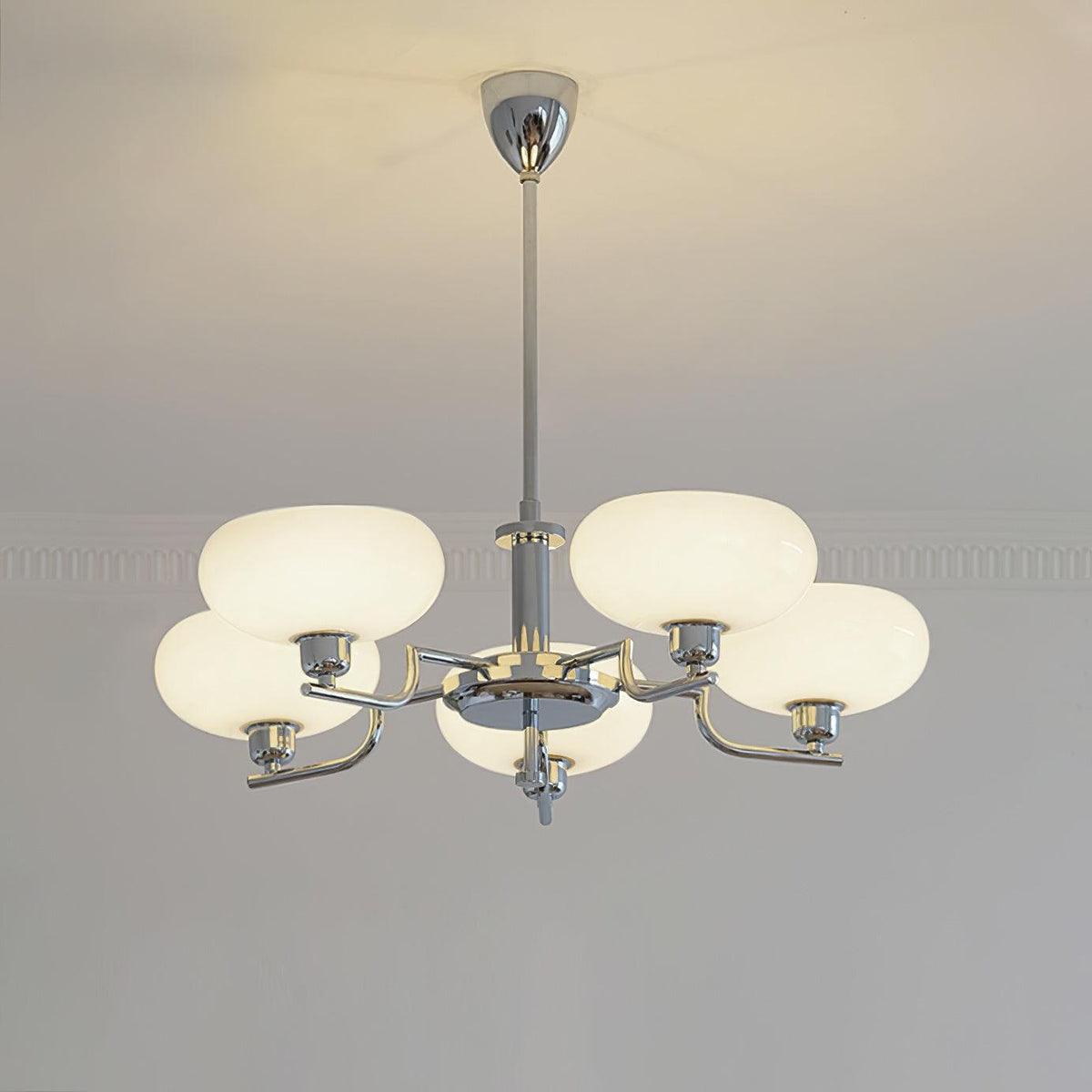 Spherical Glass Hanging Light Fixture 12 Inch Diameter Over Island Counter Contemporary Ceiling Lamp Clear Shade Kitchen Dining Entryway | Thomler