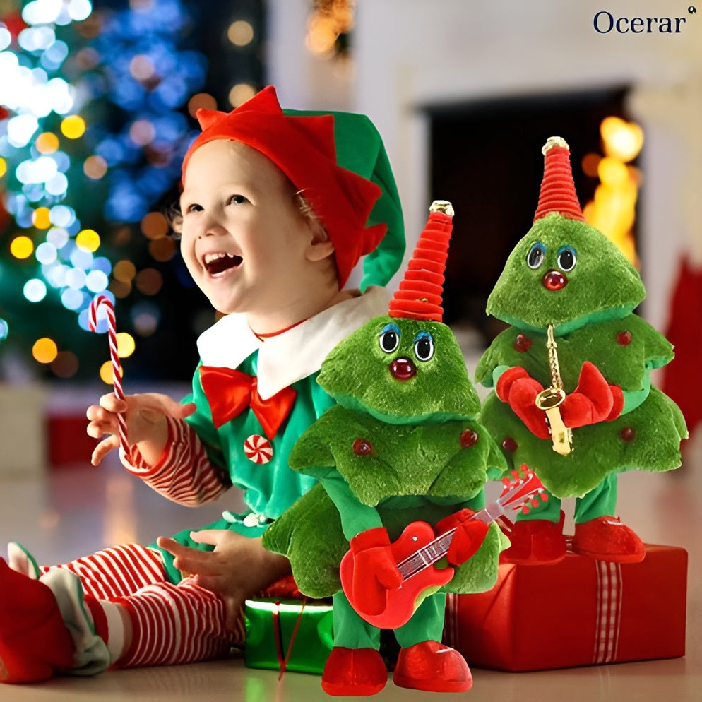 Animated Musical Holiday Tree Plush Toy for Kids & Home Decor | Thomler