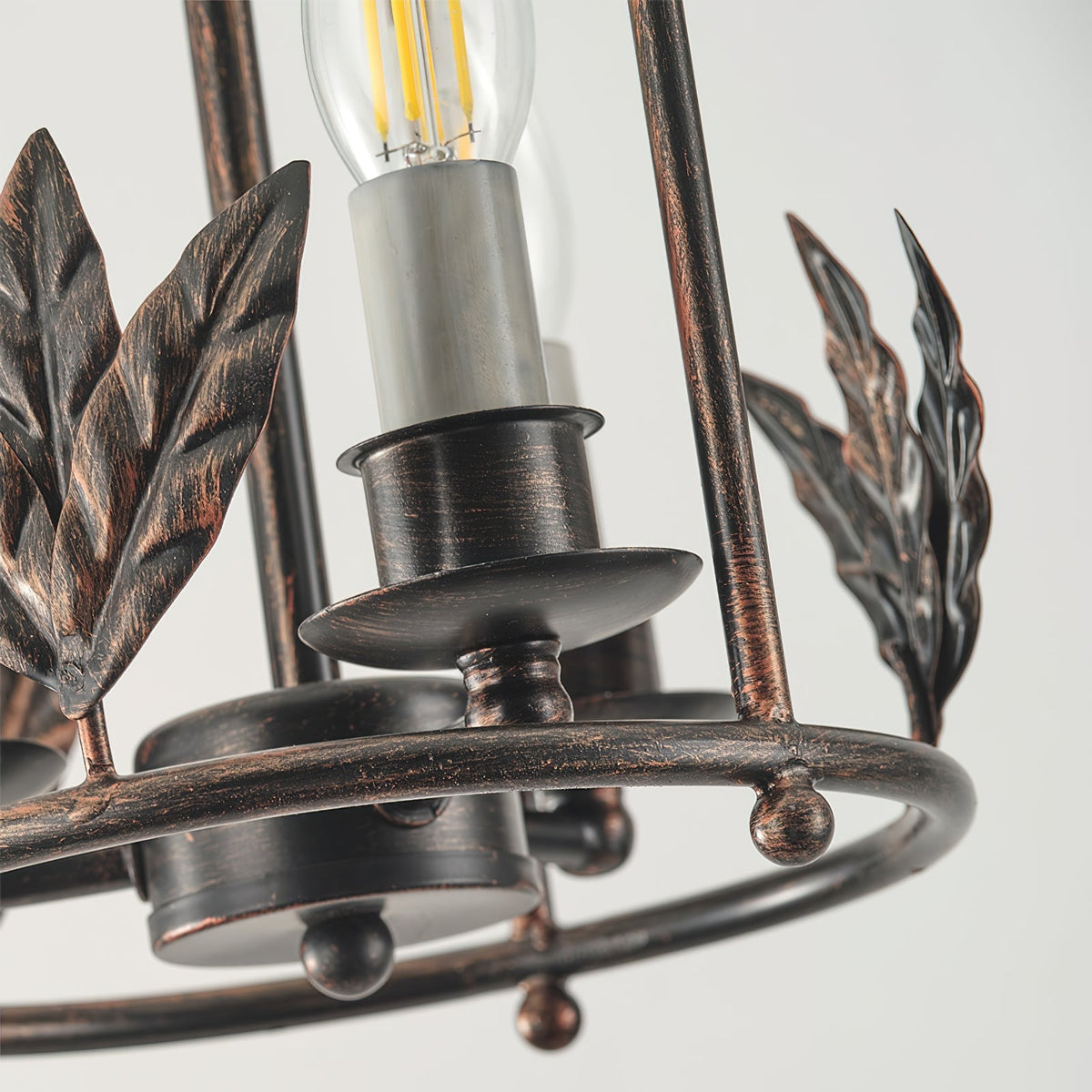 Metal Lantern Ceiling Light 10-Inch Hanging Fixture with Bird Motif for Dining Room Entryway Vintage-Style Chain Suspension | Thomler