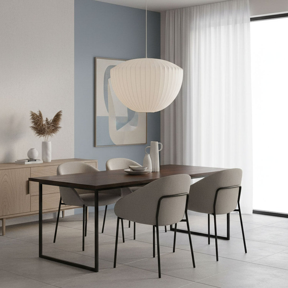 Stalen draadgaas plafondlamp 20 inch wit voor kookeiland eetkamer moderne hanglamp verstelbaar snoer E26 fitting
