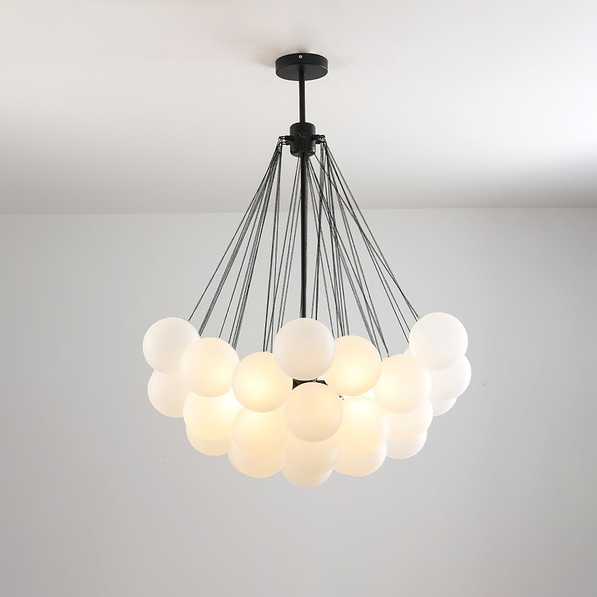Bubble Pendant Light Multi-Globe Adjustable Ceiling Fixture Gold Black Chrome for Dining Room Living Room Foyer 19-73 Lights