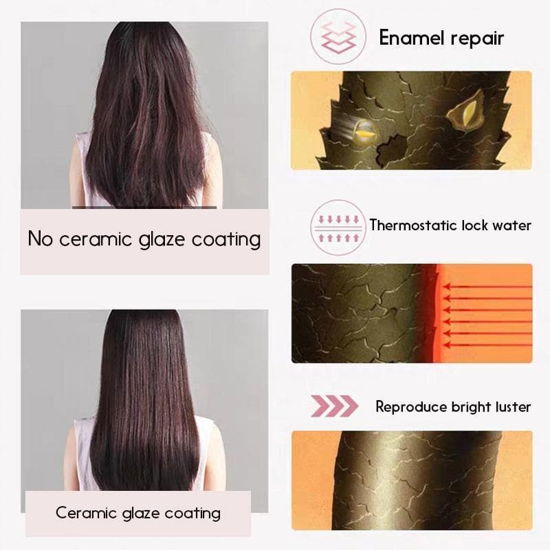 Mini-Haarglätter mit 3D-schwimmenden Keramikplatten und 30-Sekunden-Aufheizzeit