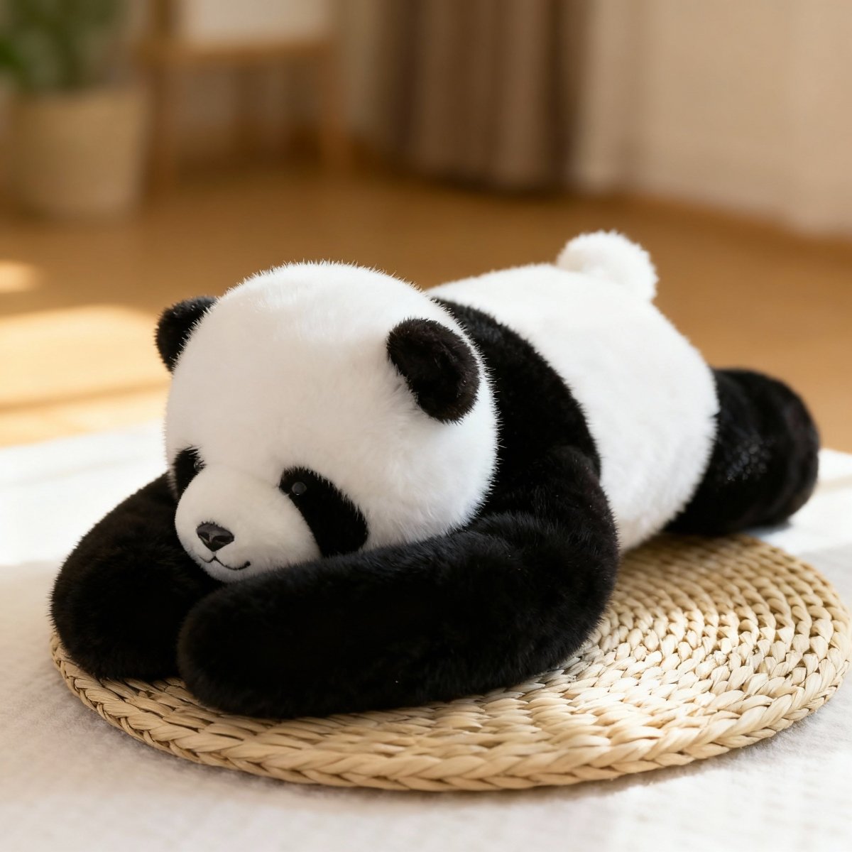 Pluche knuffelkussen met lange armen voor ontspanning en slaapondersteuning, 45 cm verzwaard knuffelkussen voor stressverlichting, dutjes, lezen en mij | Thomler