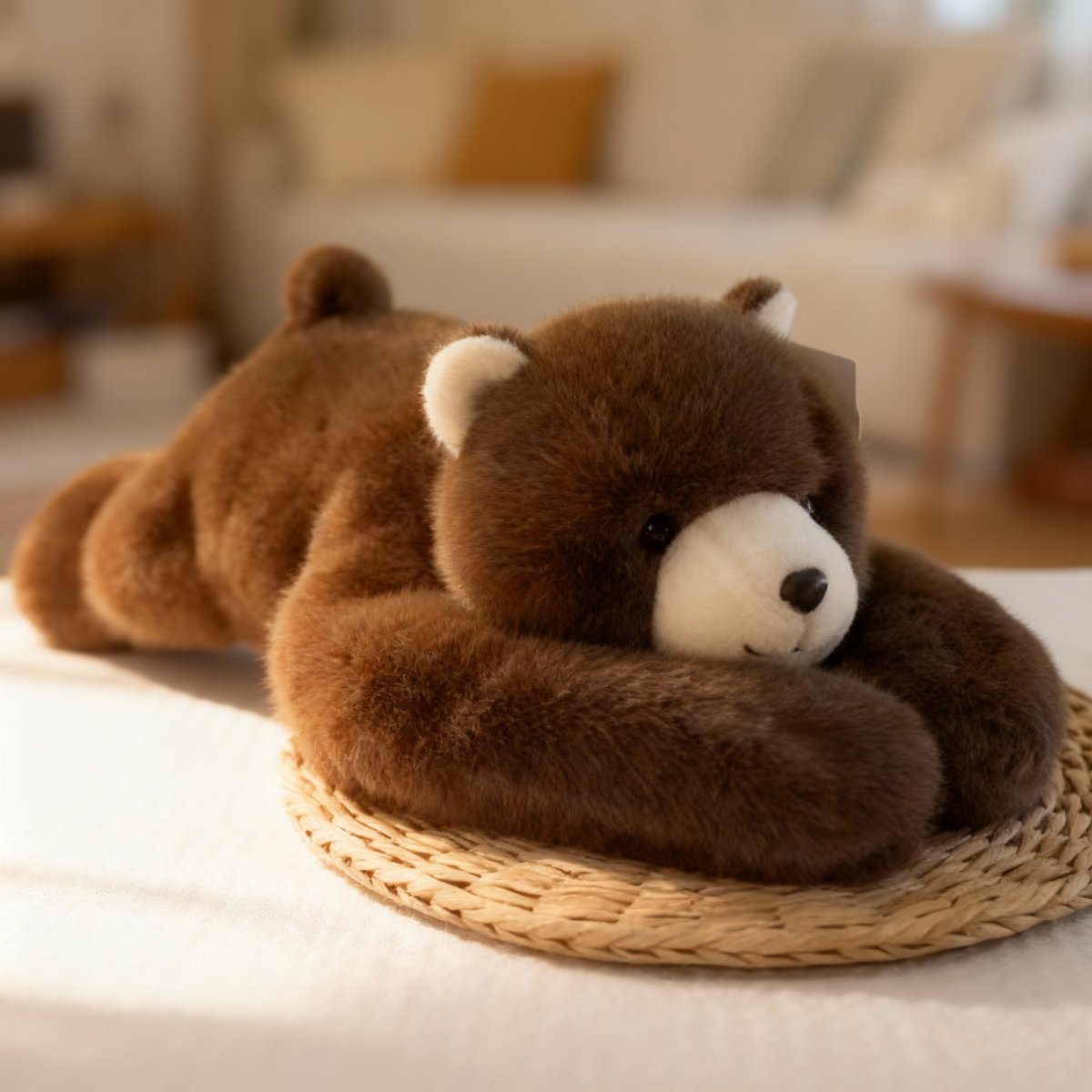 Pluche knuffelkussen met lange armen voor ontspanning en slaapondersteuning, 45 cm verzwaard knuffelkussen voor stressverlichting, dutjes, lezen en mij | Thomler