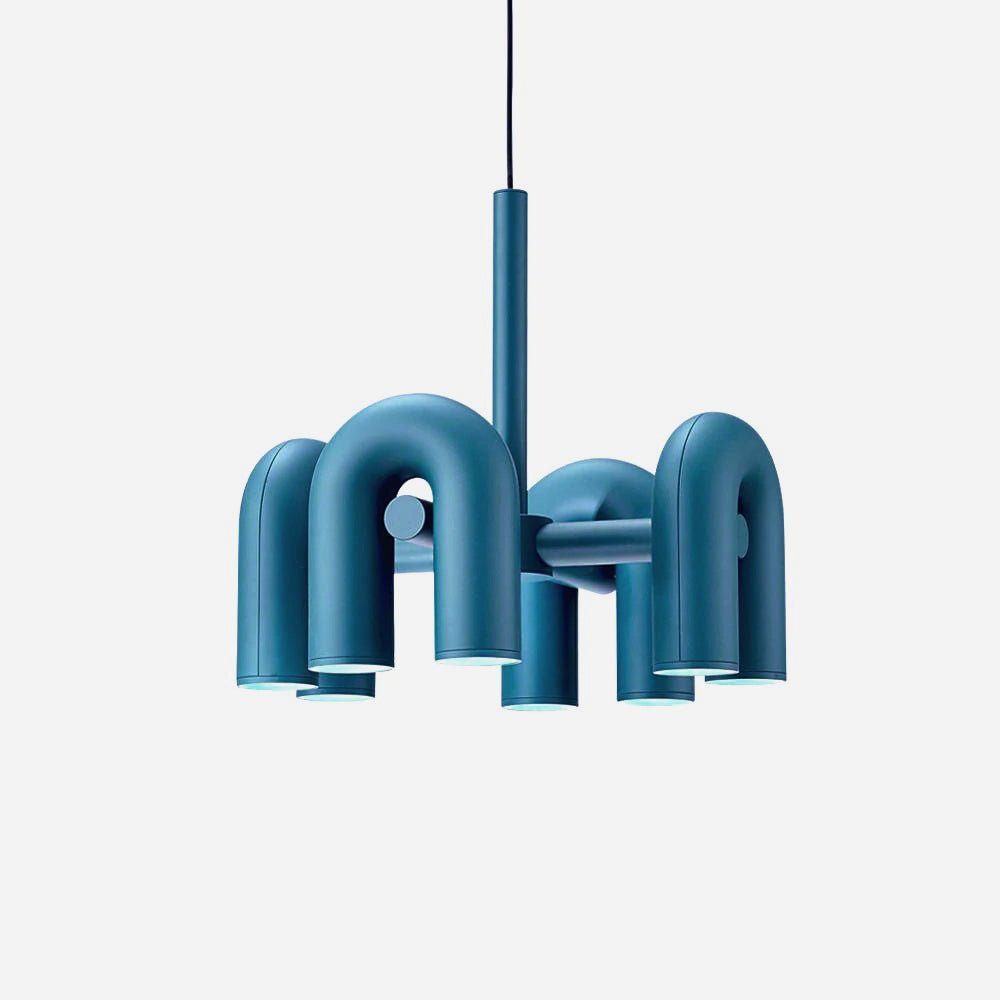 Contemporary Adjustable Multi-Head Ceiling Light Fixture with Rotating Arms for Dining Room Bedroom Living Space 40-Inch Modular Suspended L | Thomler