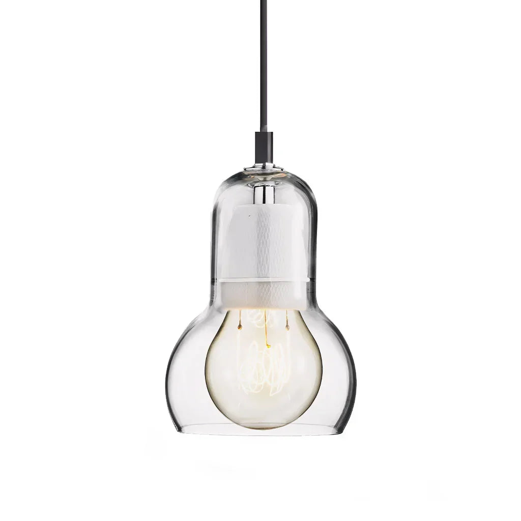 Hanging Ceiling Light Fixture Glass Globe 8 Inch Diameter Ambient Glow for Kitchen Island Entryway Hallway Bedside Nook E27 Socket 40W | Thomler