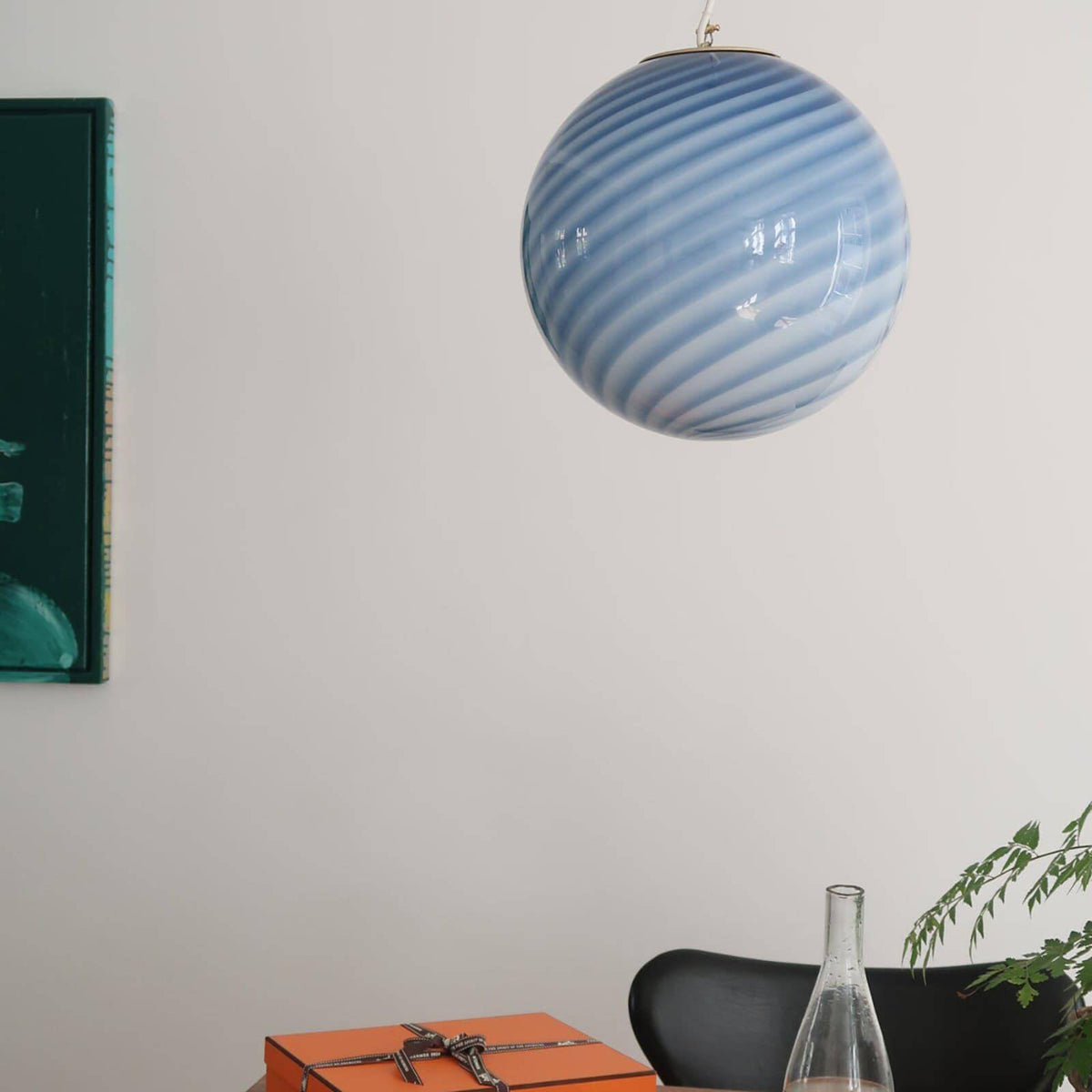 Round Glass Globe Overhead Light 12-Inch Honey Amber Ceiling Fixture for Dining Room Kitchen Counter Breakfast Nook Modern Hanging Lamp Home | Thomler