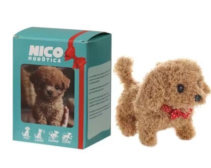Robotic Plush Puppy Toy That Walks Barks Wags Tail Battery Powered Interactive Dog for Kids Toddlers Girls Boys Pet Companion Gift | Thomler