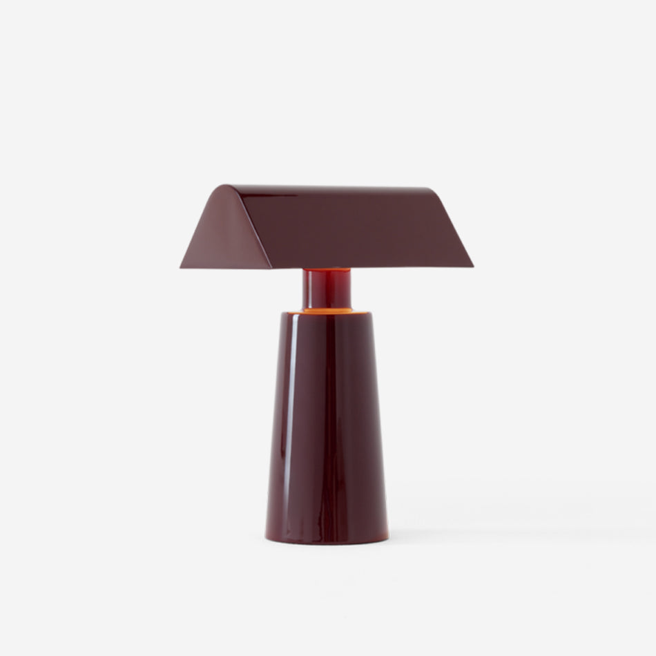 LED Desk Lamp with USB Charging Port – Touch Control, 3 Light Temperatures, Adjustable Steel Reading Light for Office, Bedroom, Study – Red, | Thomler