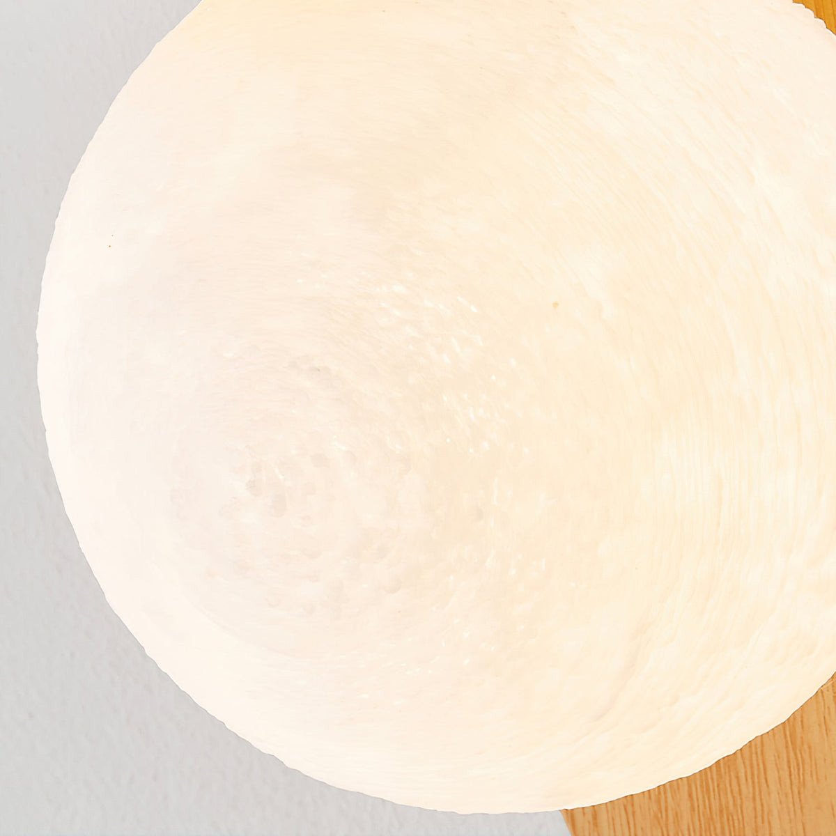 Plug-In Sconce with Frosted Globe and Wood Accent – 10 Inch Height for Bedroom Bathroom Hallway – G9 Socket Dimmable Fixture – Natural or Wa | Thomler