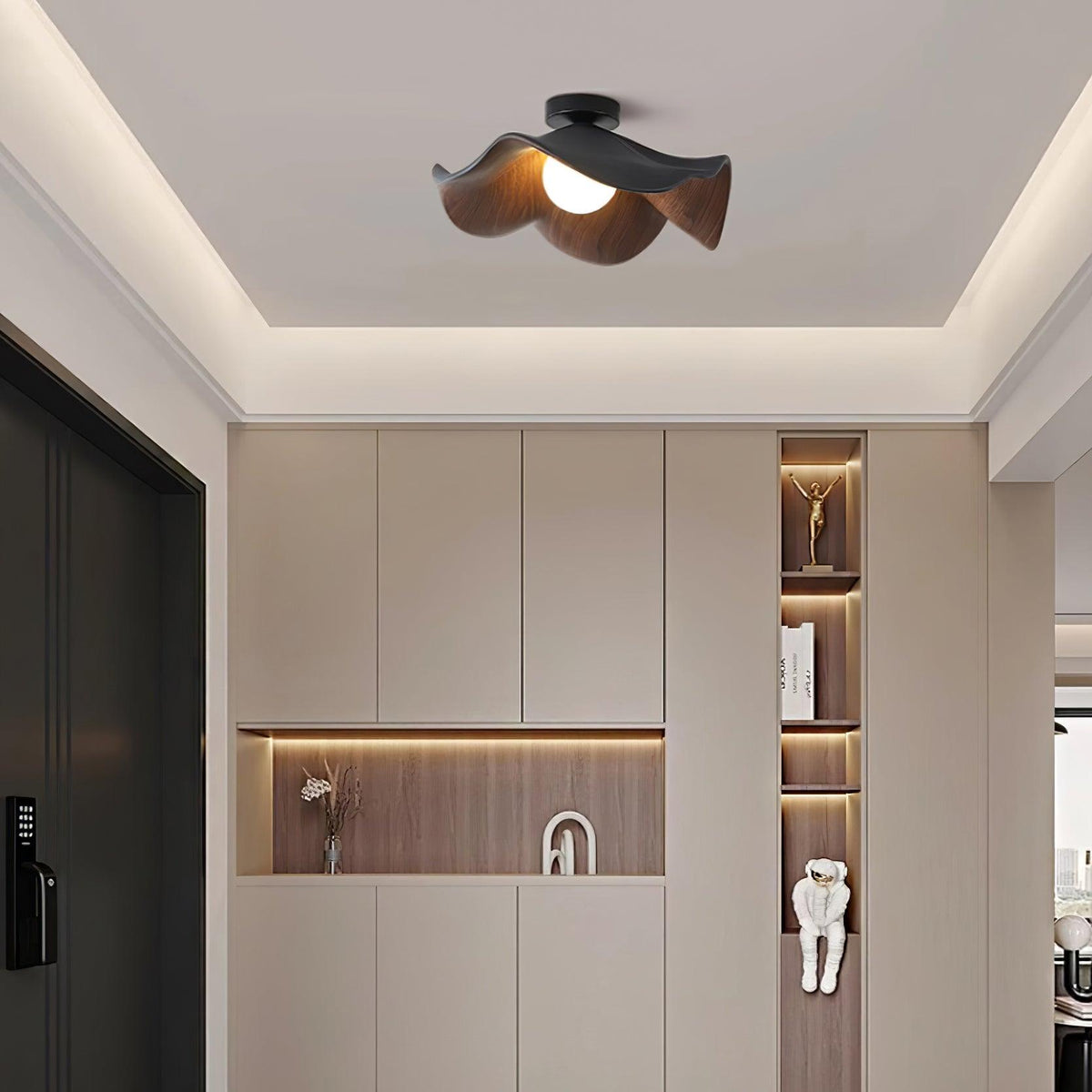 Verstelbare hanglamp met kap van metaal en hars voor woonkamer, slaapkamer, eetkamer | Moderne plafondlamp | 150 cm ophanging | Thomler