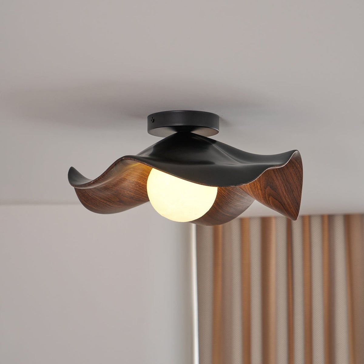 Verstelbare hanglamp met kap van metaal en hars voor woonkamer, slaapkamer, eetkamer | Moderne plafondlamp | 150 cm ophanging | Thomler