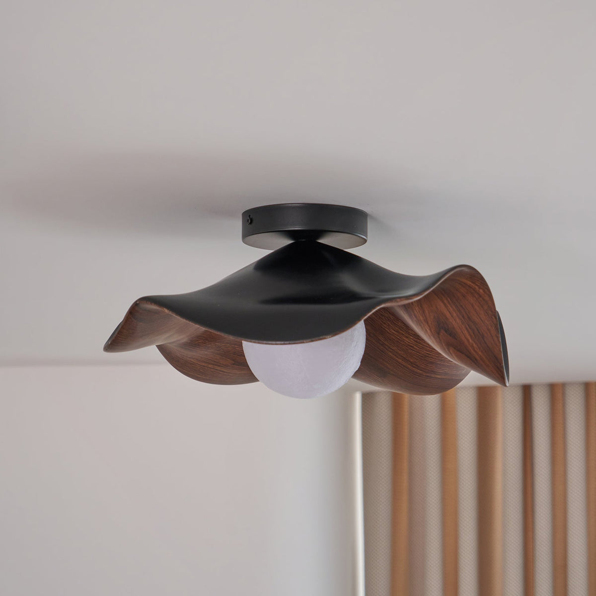 Verstelbare hanglamp met kap van metaal en hars voor woonkamer, slaapkamer, eetkamer | Moderne plafondlamp | 150 cm ophanging | Thomler