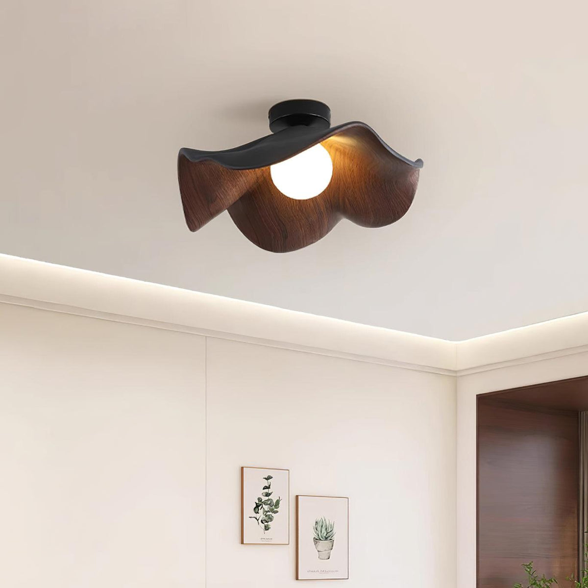 Verstelbare hanglamp met kap van metaal en hars voor woonkamer, slaapkamer, eetkamer | Moderne plafondlamp | 150 cm ophanging | Thomler