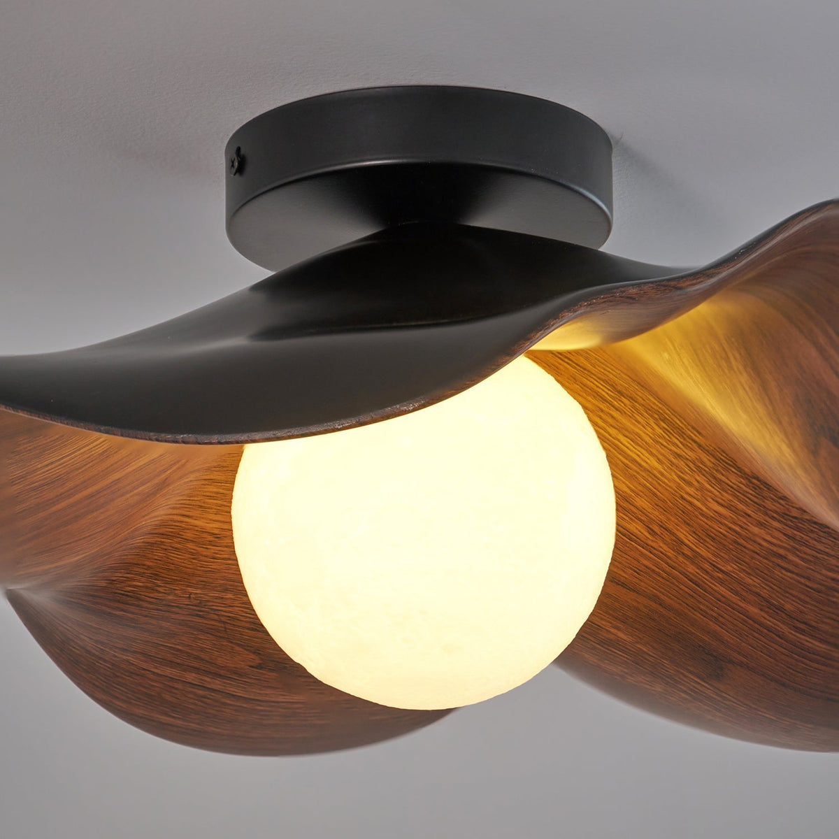 Verstelbare hanglamp met kap van metaal en hars voor woonkamer, slaapkamer, eetkamer | Moderne plafondlamp | 150 cm ophanging | Thomler