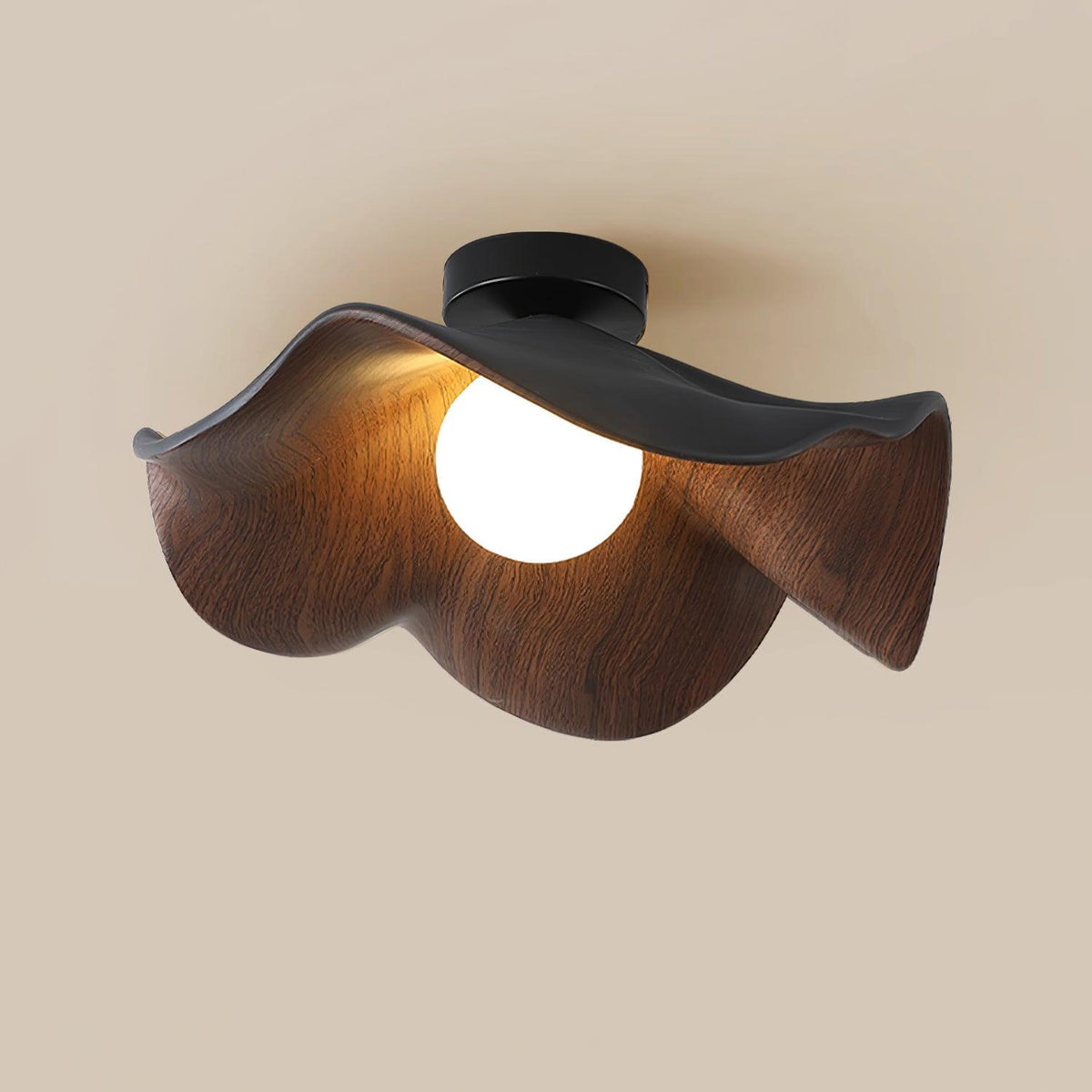 Verstelbare hanglamp met kap van metaal en hars voor woonkamer, slaapkamer, eetkamer | Moderne plafondlamp | 150 cm ophanging | Thomler