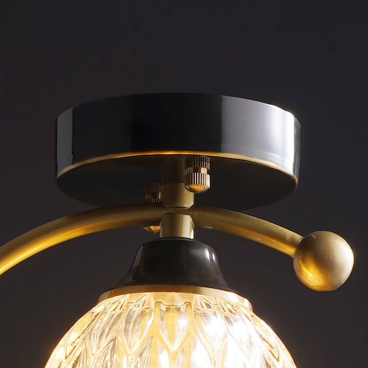 Decorative Bird Pendant Light with Brass Frame & Glass Shade for Bedroom, Dining Room & Living Room | Indoor Hanging Fixture 9 in × 11 in | Thomler