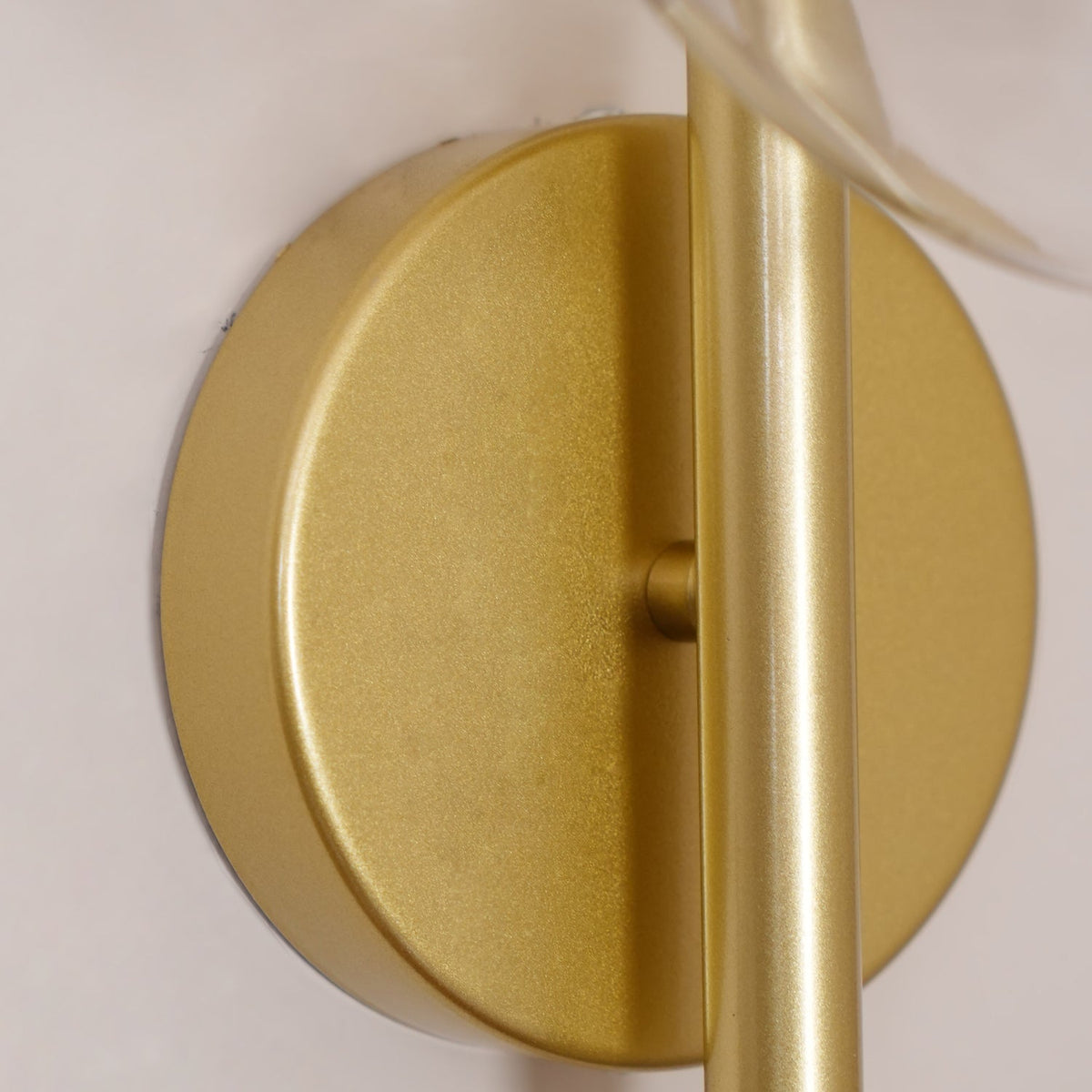 Modern Glass Sconce Light for Bedroom Hallway | Textured LED Wall Fixture Black or Gold Finish | Indoor Ambient Lighting | Thomler