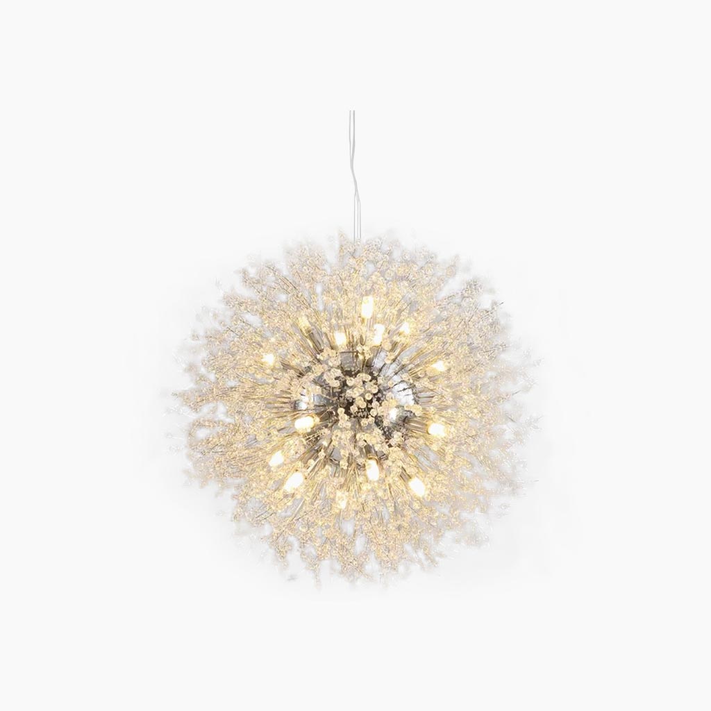 Sparkling Glass Crystal Ceiling Fixture Multi-Head Round & Rectangular LED Overhead Lighting for Dining Room Living Room Entry Hall Foyer Be | Thomler