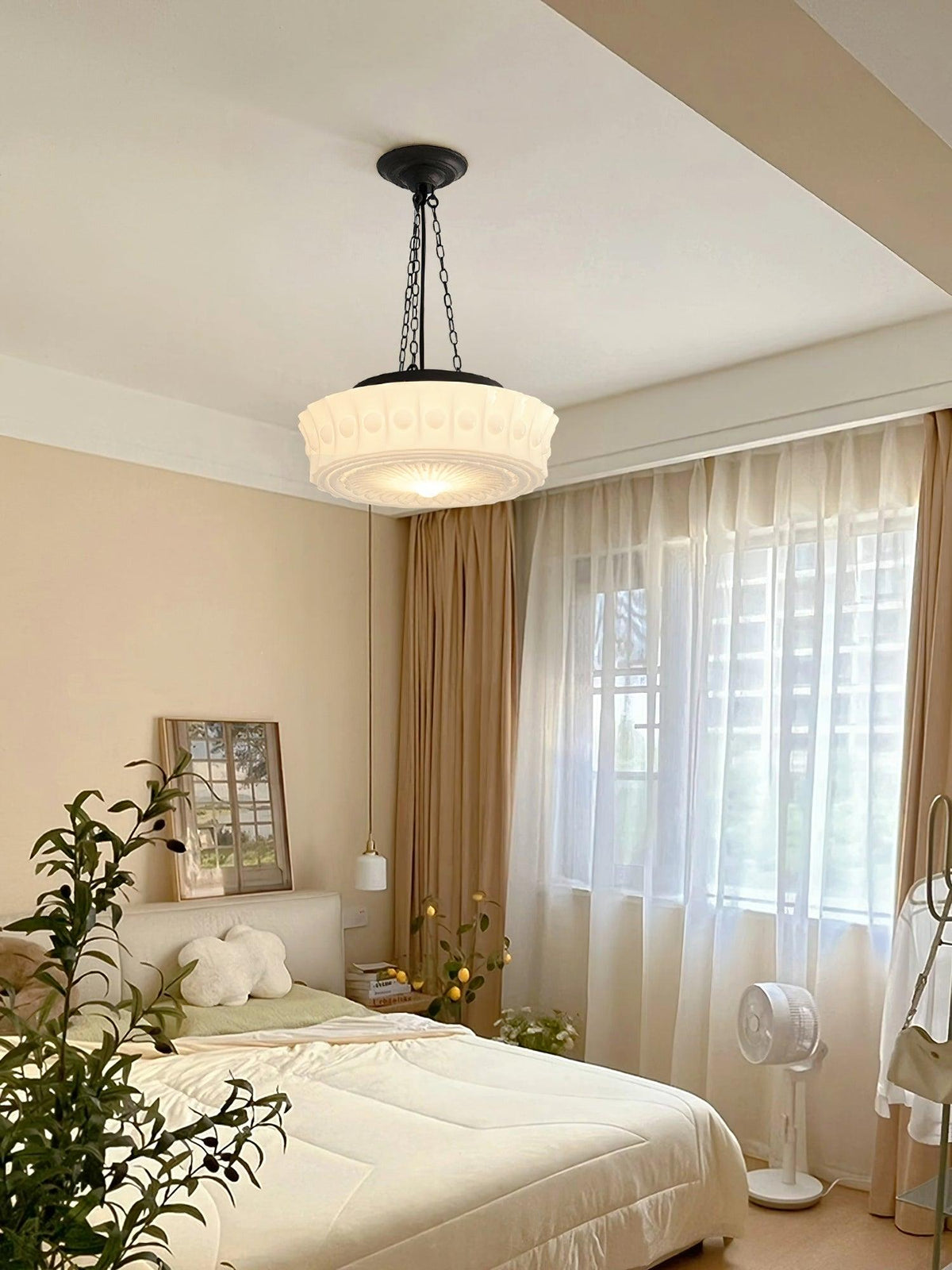 Hanging Ceiling Fixture with Dome Shade and Height-Adjustable Suspension for Kitchen Islands, Breakfast Nooks, Dining Spaces | Thomler