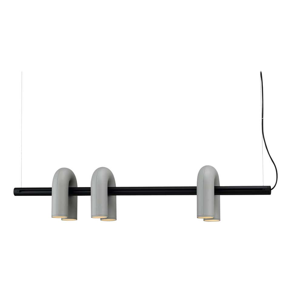 Contemporary Adjustable Multi-Head Ceiling Light Fixture with Rotating Arms for Dining Room Bedroom Living Space 40-Inch Modular Suspended L | Thomler
