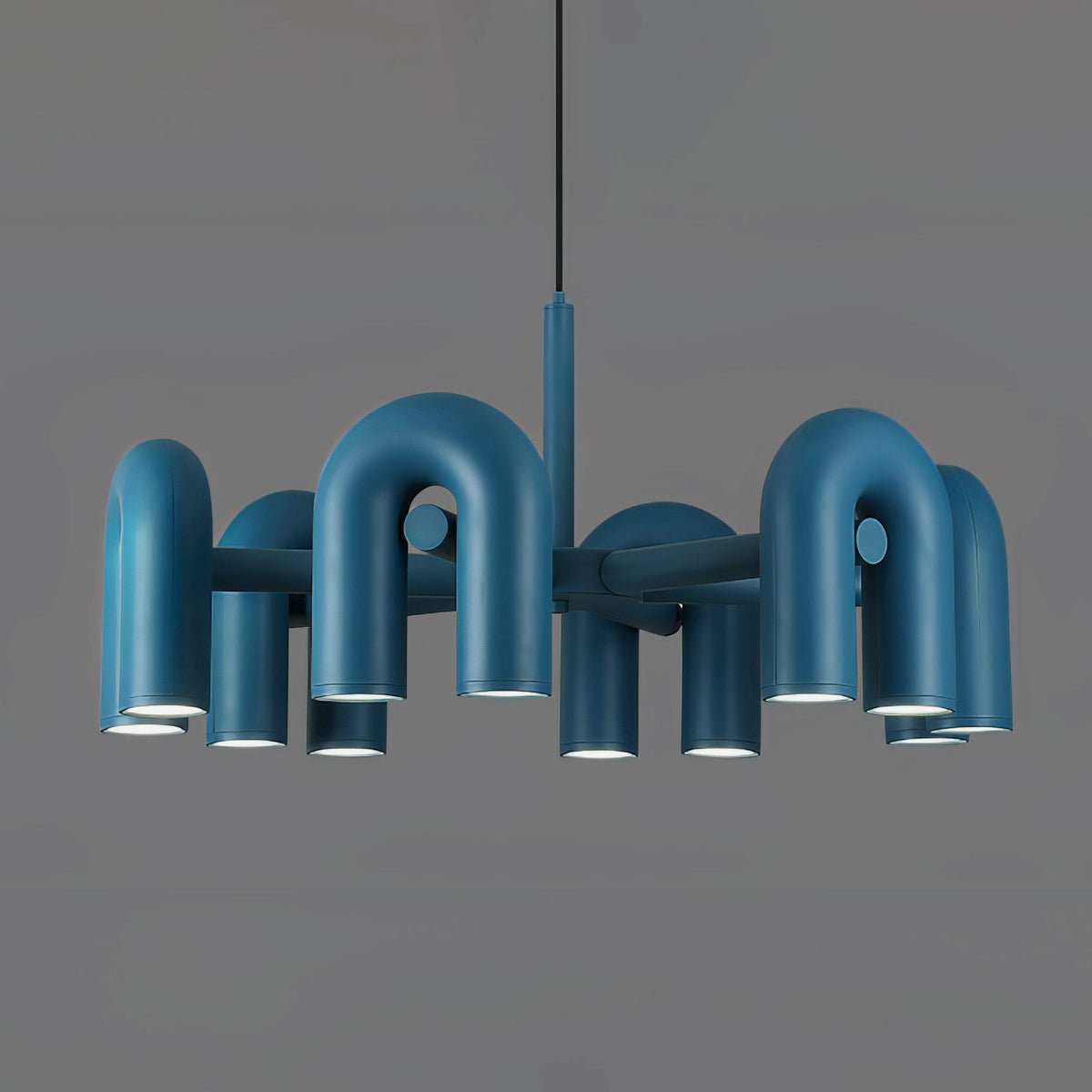 Contemporary Adjustable Multi-Head Ceiling Light Fixture with Rotating Arms for Dining Room Bedroom Living Space 40-Inch Modular Suspended L | Thomler