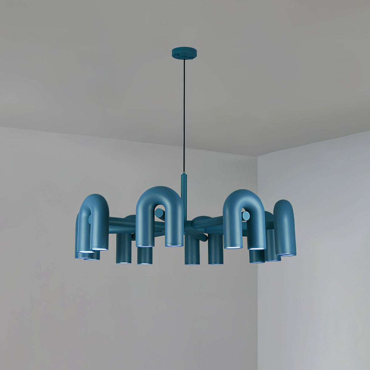 Contemporary Adjustable Multi-Head Ceiling Light Fixture with Rotating Arms for Dining Room Bedroom Living Space 40-Inch Modular Suspended L | Thomler