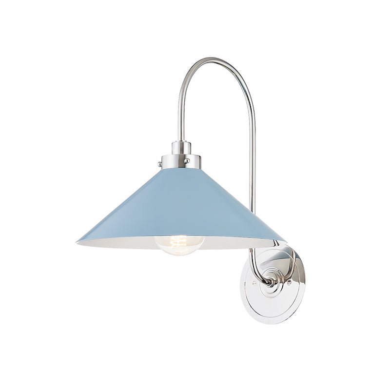 Hardwired Metal Wall Sconce with Downward Cone Shade E26 E27 Socket for Hallway Bedroom Living Room Indoor Lighting Fixture | Thomler