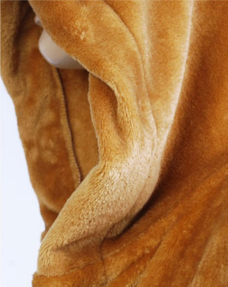 Heren badjas van flanel met capuchon | Lange absorberende spa-badjas met ceintuur voor douche en badkamer | Pluche warme loungewear kamerjas
