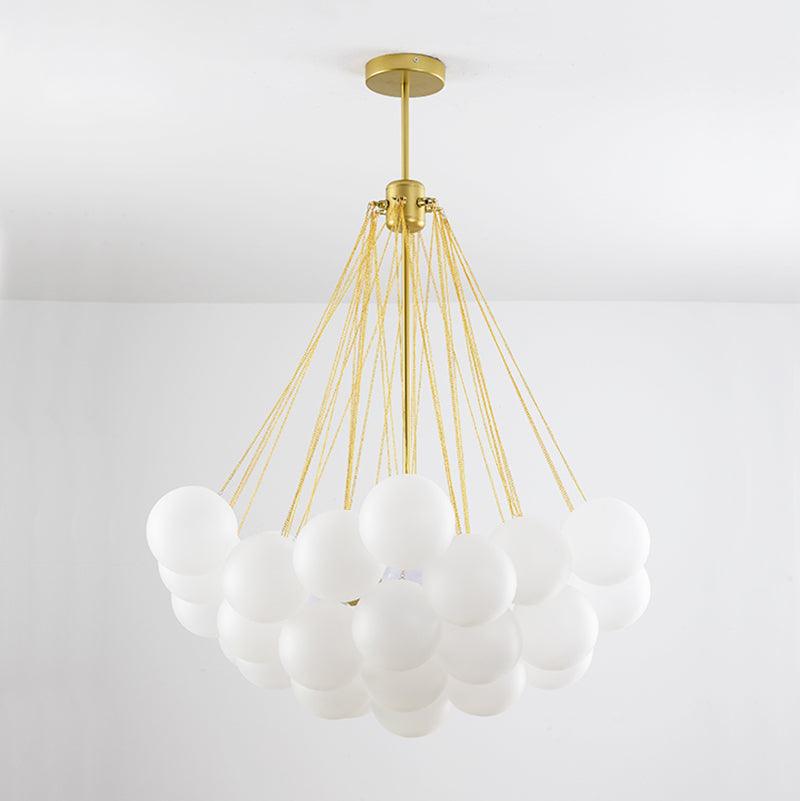 Bubble Pendant Light Multi-Globe Adjustable Ceiling Fixture Gold Black Chrome for Dining Room Living Room Foyer 19-73 Lights