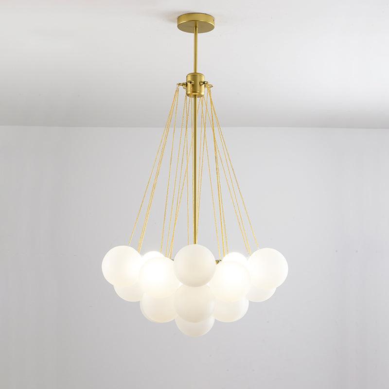 Bubble Pendant Light Multi-Globe Adjustable Ceiling Fixture Gold Black Chrome for Dining Room Living Room Foyer 19-73 Lights