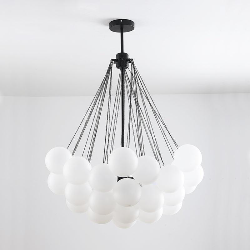 Bubble Pendant Light Multi-Globe Adjustable Ceiling Fixture Gold Black Chrome for Dining Room Living Room Foyer 19-73 Lights