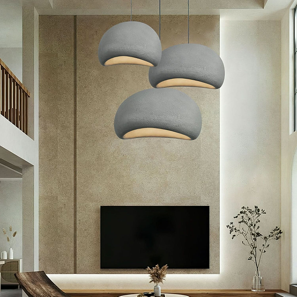 Dome Drop Ceiling Light with Height-Adjustable Cable E27 Socket Dimmable Fixture for Kitchen Island Dining Table | Thomler
