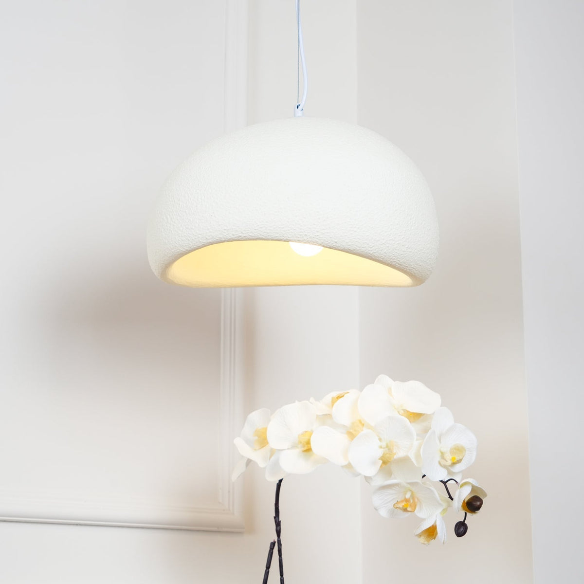 Cloud Pendant Lamp Dimmable LED Overhead Fixture Dining Room Bedroom Living Room Nursery Den Soft Glow Suspended Lighting E26 Bulb Base 12-4
