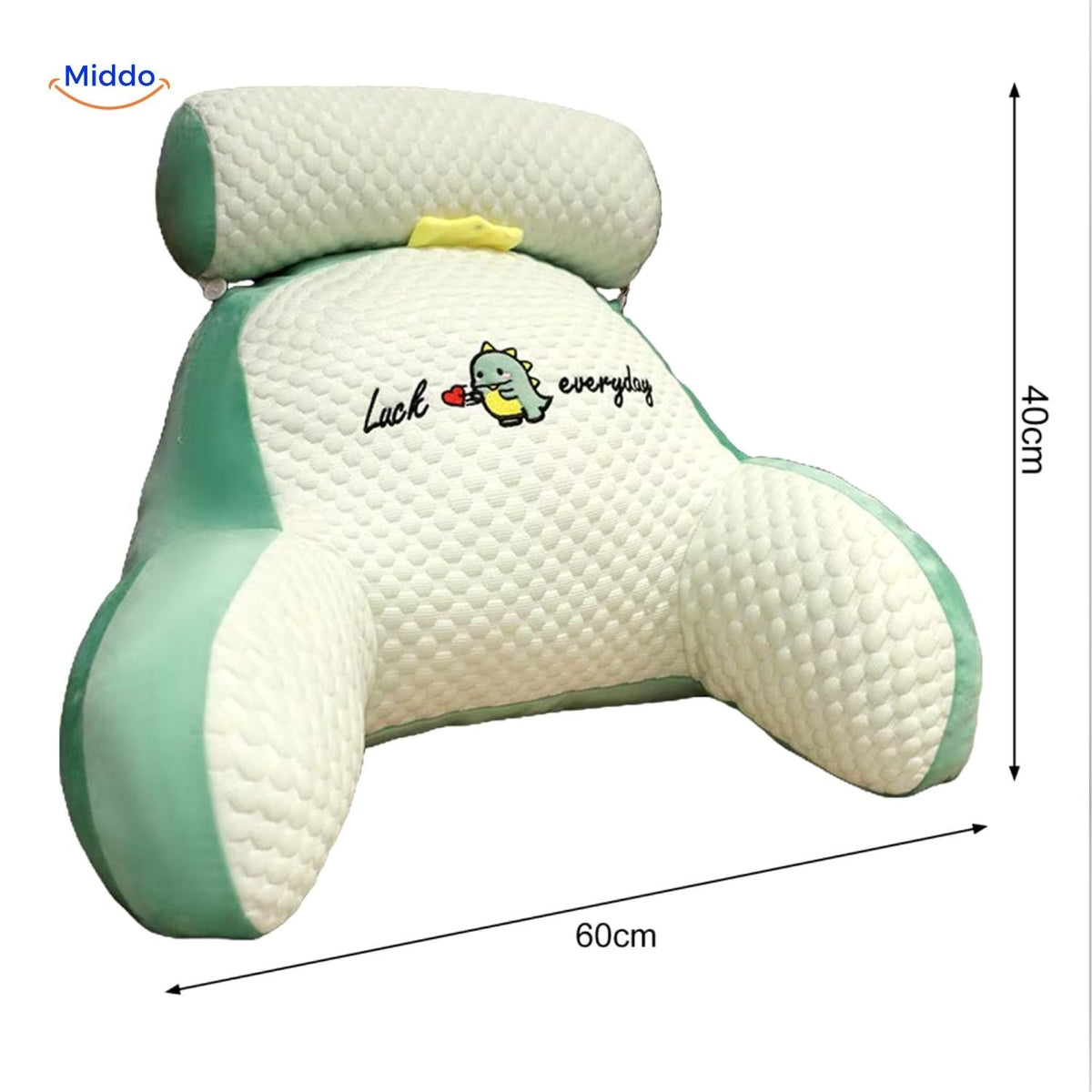 Lumbar Throw Pillow for Couch & Bed – Soft Plush Backrest with Washable Cover