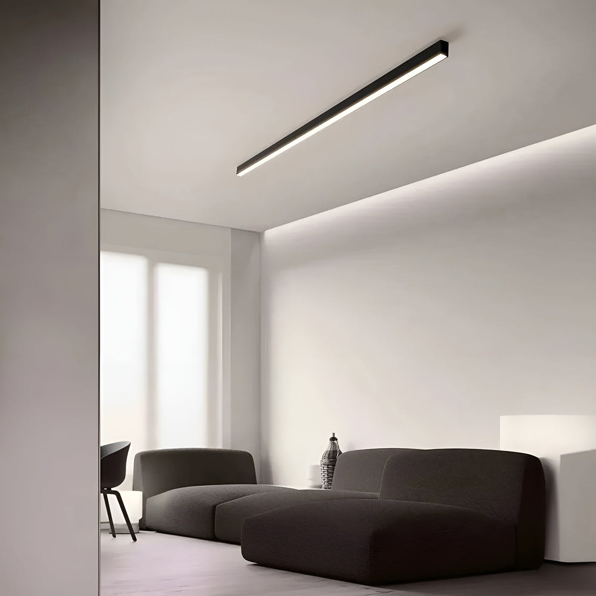 Modern Slim LED Ceiling Light – Ultra-Thin Flush Mount Fixture for Living Room, Bedroom & Dining Room